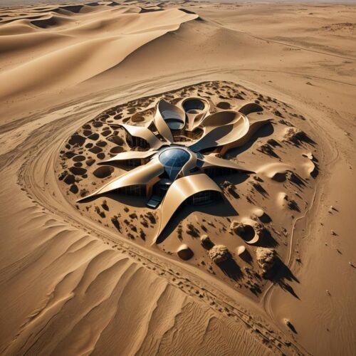 Paisajes de Arrakis: Una Fusión de Arte y Arquitectura